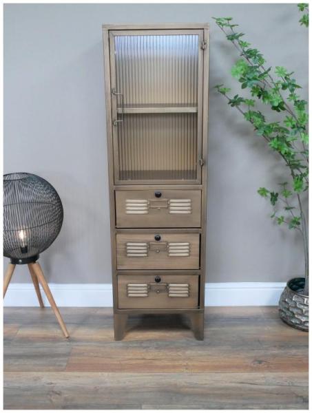Product photograph of Dutch 1 Door 3 Drawer Tall Storage Cabinet from Choice Furniture Superstore.