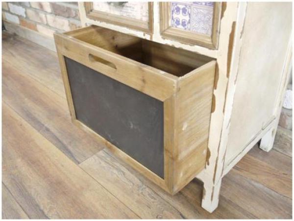 Product photograph of Dutch White Distressed Multi Drawer Storage Cabinet from Choice Furniture Superstore.