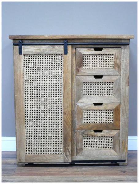 Product photograph of Dutch Mango Wood Storage Cabinet from Choice Furniture Superstore.