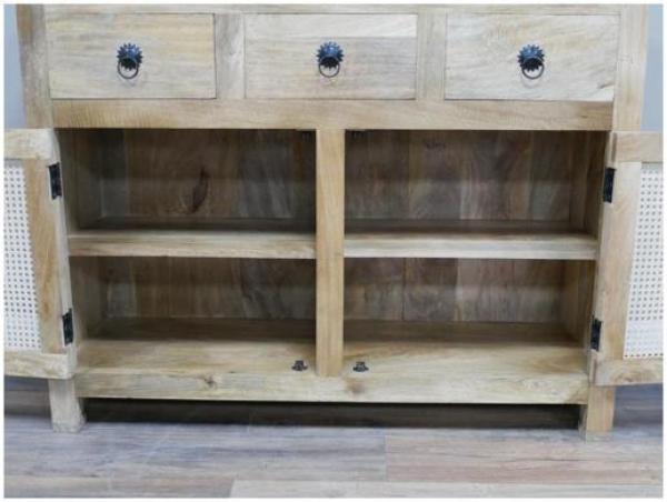 Product photograph of Dutch 2 Door 3 Drawer Wooden Sideboard from Choice Furniture Superstore.