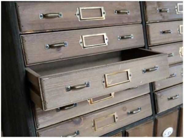 Dutch Multi Drawer Wall Storage Unit