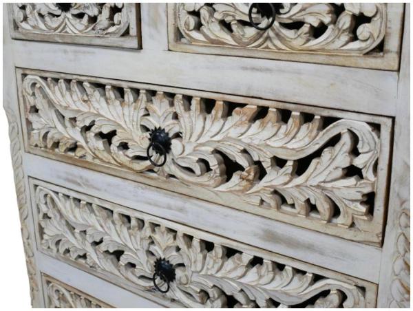 Product photograph of Dutch Carved 5 Drawer Chest from Choice Furniture Superstore.