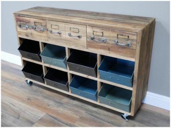 Product photograph of Dutch Rustic Storage Unit from Choice Furniture Superstore.