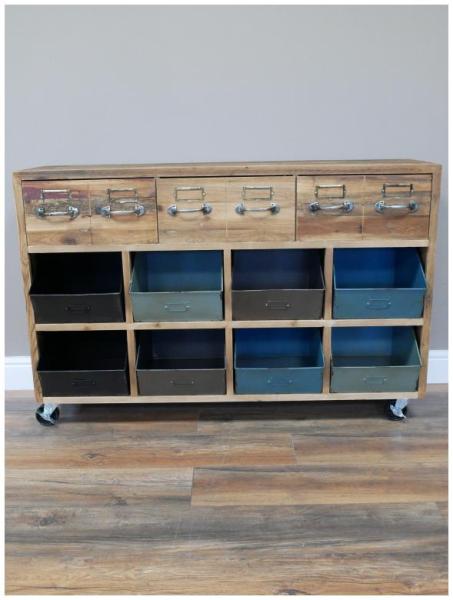 Product photograph of Dutch Rustic Storage Unit from Choice Furniture Superstore.