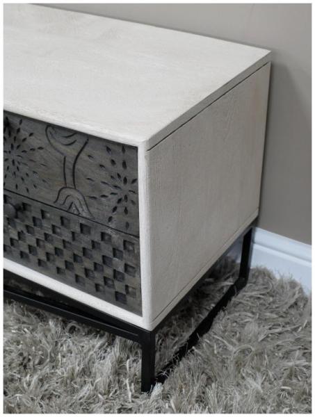Product photograph of Dutch 4 Drawer Small Storage Cabinet from Choice Furniture Superstore.