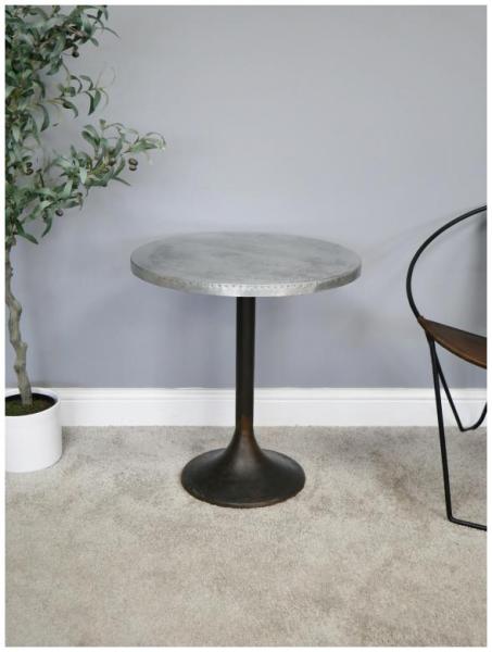 Product photograph of Dutch Metal Round Top Side Table from Choice Furniture Superstore.