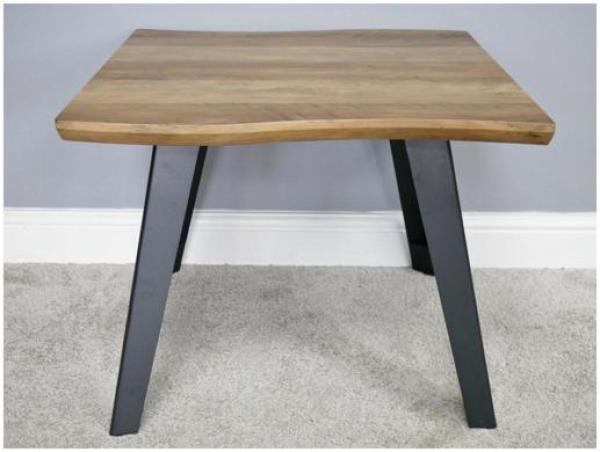 Product photograph of Dutch Wooden Edge Side Table - 6401 from Choice Furniture Superstore.