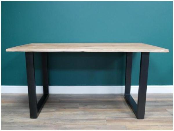 Product photograph of Dutch Acacia Wood Edge 180cm Dining Table - 6 Seater from Choice Furniture Superstore.