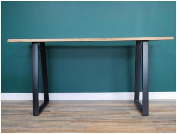 Product photograph of Dutch Acacia Wood Edge Bar Table - 200cm from Choice Furniture Superstore.