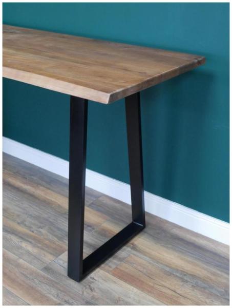 Product photograph of Dutch Acacia Wood Edge Bar Table - 200cm from Choice Furniture Superstore.