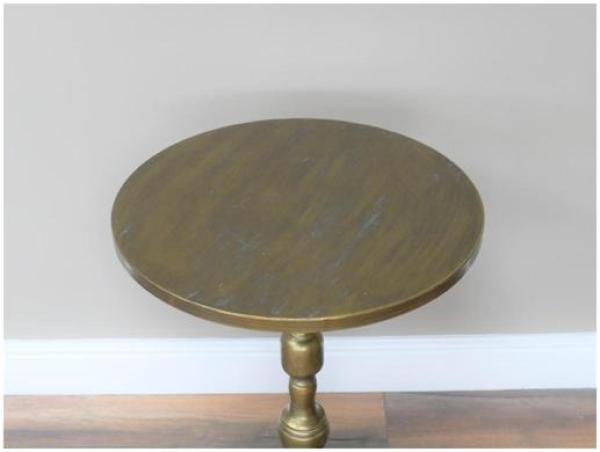 Product photograph of Dutch Metal Round Side Table - 50cm from Choice Furniture Superstore.