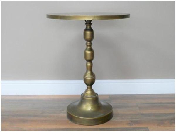 Product photograph of Dutch Metal Round Side Table - 50cm from Choice Furniture Superstore.