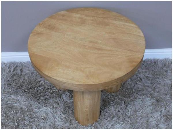Product photograph of Dutch Wooden Round Side Table from Choice Furniture Superstore.