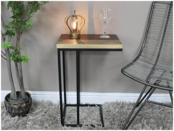 Product photograph of Dutch Mango Wood Side Table - 8663 from Choice Furniture Superstore.
