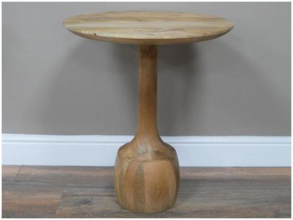 Product photograph of Dutch Wooden Round Large Side Table - 8938 from Choice Furniture Superstore.