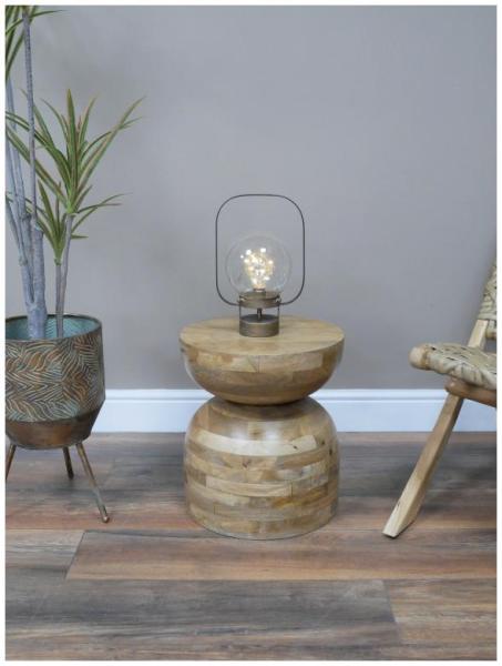Product photograph of Dutch Wooden Round Small Side Table - 8941 from Choice Furniture Superstore.