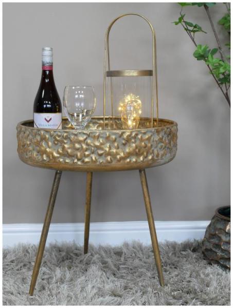 Product photograph of Dutch Tray Round Side Table - 9105 from Choice Furniture Superstore.