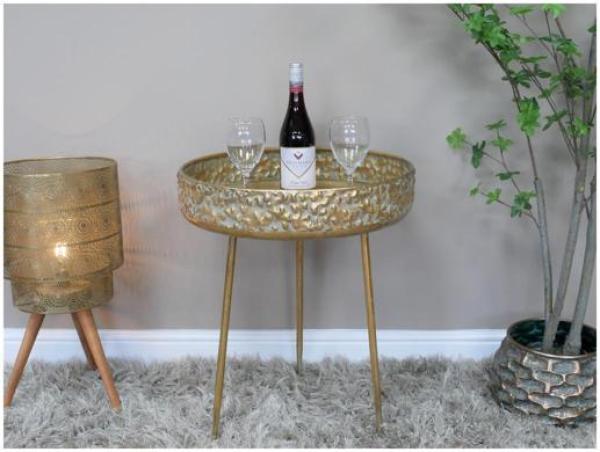 Product photograph of Dutch Tray Round Side Table - 9106 from Choice Furniture Superstore.