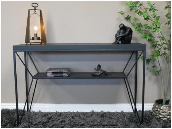 Product photograph of Dutch Black Side Table from Choice Furniture Superstore.