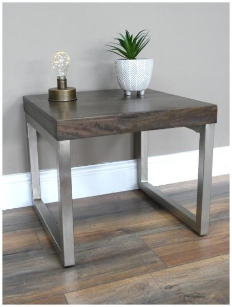 Product photograph of Dutch Wooden Sqaure Side Table - 9701 from Choice Furniture Superstore.