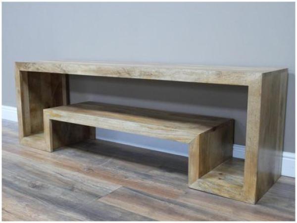 Product photograph of Dutch Mango Wood Tv Cabinet from Choice Furniture Superstore.