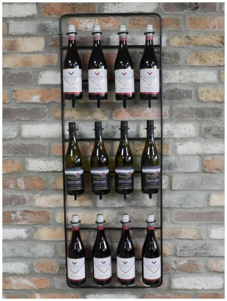 Product photograph of Dutch Black Metal Wine 12 Bottle Holder Set Of 2 from Choice Furniture Superstore.