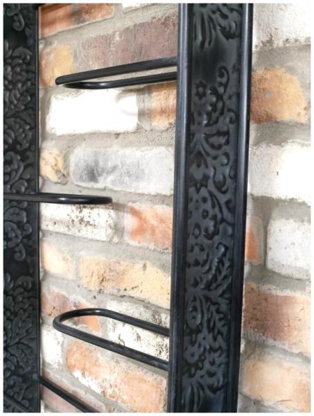 Product photograph of Dutch Black Metal 10 Wine Bottle Holder - 9363 from Choice Furniture Superstore.