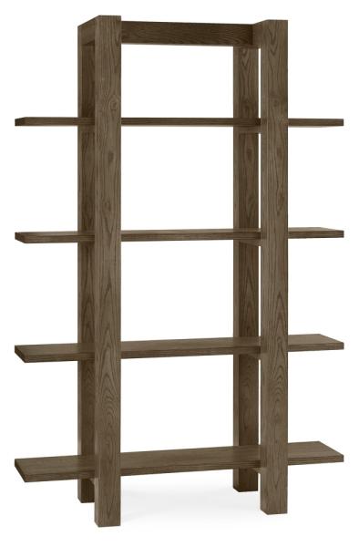 Product photograph of Bentley Designs Turin Dark Oak Open Shelf Unit from Choice Furniture Superstore.