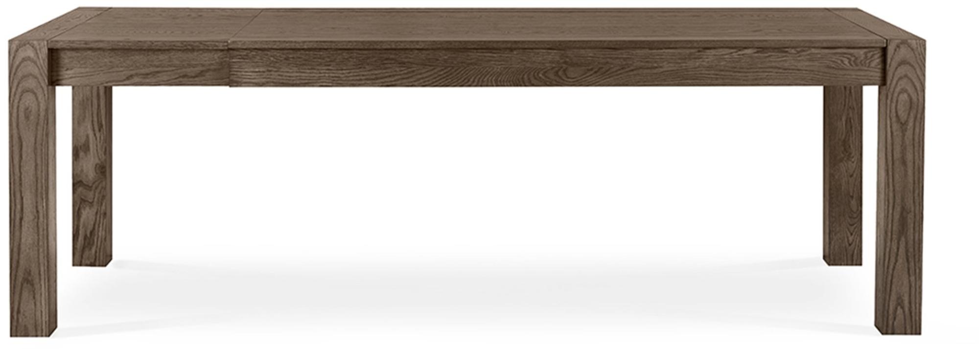 Product photograph of Bentley Designs Turin Dark Oak 6-10 Seater Extending Dining Table With 6 Lewis Distressed Dark Grey Fabric Cantilever Chairs from Choice Furniture Superstore.