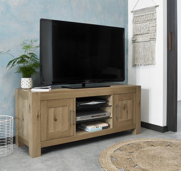 Product photograph of Bentley Designs Turin Light Oak Entertainment Unit Upto 55in Plasma from Choice Furniture Superstore.