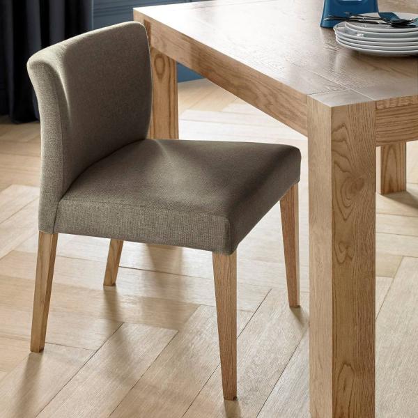Product photograph of Bentley Designs Turin Light Oak Low Back Black Gold Fabric Dining Chair Sold In Pairs from Choice Furniture Superstore.