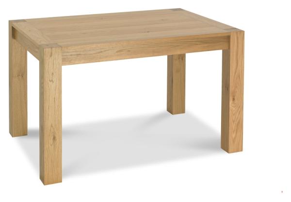 Product photograph of Bentley Designs Turin Light Oak Small End Extending Dining Table from Choice Furniture Superstore.