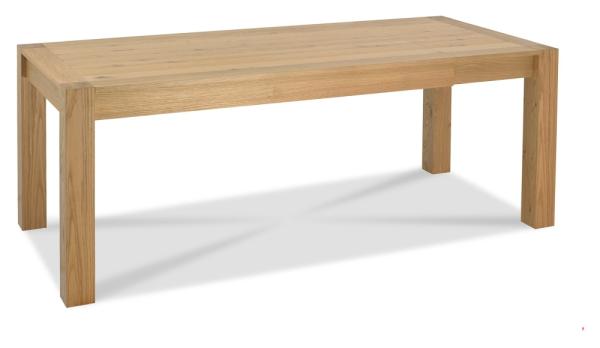 Product photograph of Bentley Designs Turin Light Oak Medium End 6 Seater Extending Dining Table from Choice Furniture Superstore.