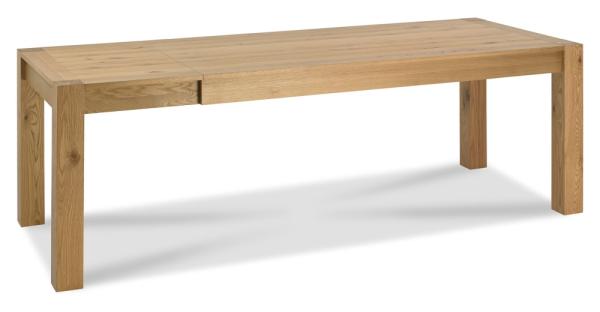 Product photograph of Bentley Designs Turin Light Oak Large End Extending Dining Table from Choice Furniture Superstore.