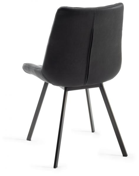 Product photograph of Bentley Designs Fontana Dark Grey Faux Suede Fabric Dining Chair With Grey Legs Sold In Pairs from Choice Furniture Superstore.