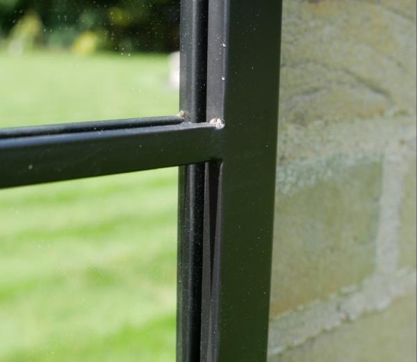 Product photograph of Garden Metal Square Mirror from Choice Furniture Superstore.