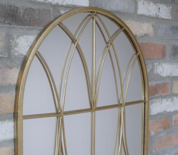 Product photograph of Arch Gold Mirror from Choice Furniture Superstore.