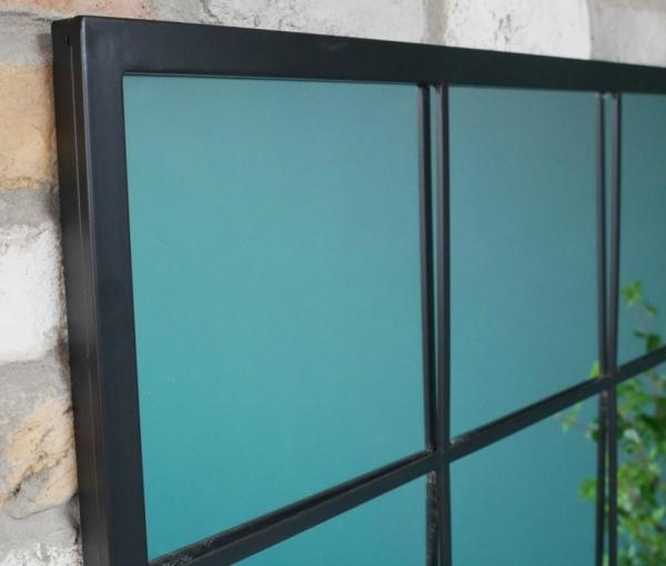 Product photograph of Industrial Metal Rectangular Mirror from Choice Furniture Superstore.
