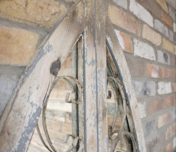 Product photograph of Large Rustic Door Mirror from Choice Furniture Superstore.