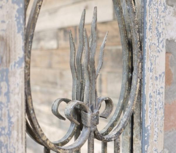 Product photograph of Large Rustic Door Mirror from Choice Furniture Superstore.