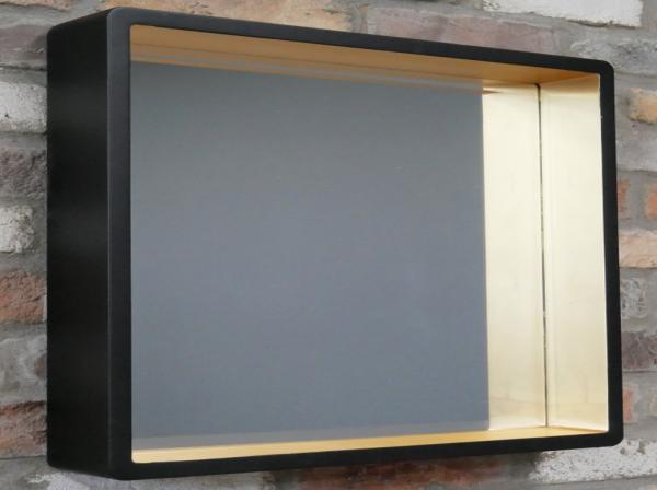 Product photograph of Black And Gold Mirror - Set Of 2 - 53cm X 53cm from Choice Furniture Superstore.