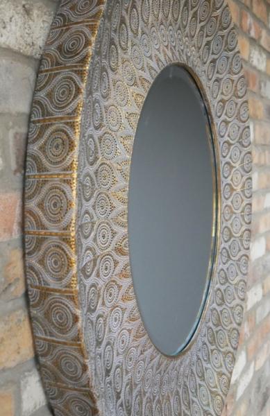 Product photograph of Round Mirror - 88cm X 88cm - Set Of 2 from Choice Furniture Superstore.