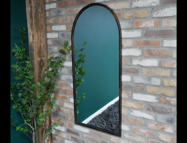 Product photograph of Metal Arch Mirror - 60cm X 120cm from Choice Furniture Superstore.