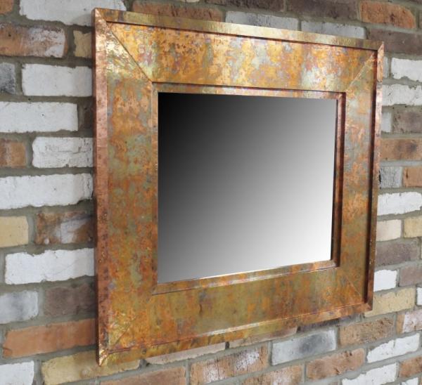 Product photograph of Copper Square Mirror from Choice Furniture Superstore.