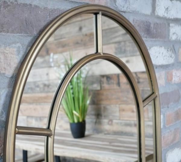 Product photograph of Metal Arch Mirror - 63cm X 180cm from Choice Furniture Superstore.