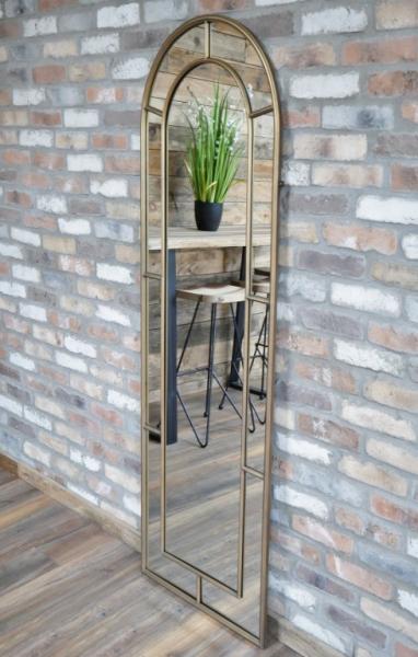 Product photograph of Metal Arch Mirror - 63cm X 180cm from Choice Furniture Superstore.