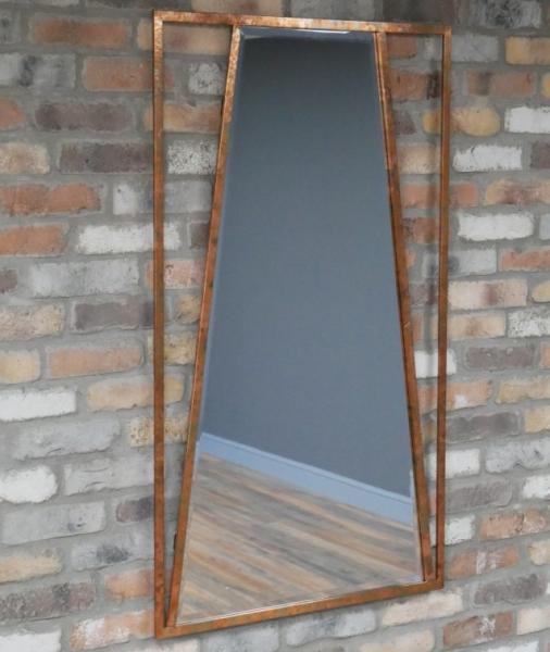 Product photograph of Copper Rectangular Mirror from Choice Furniture Superstore.