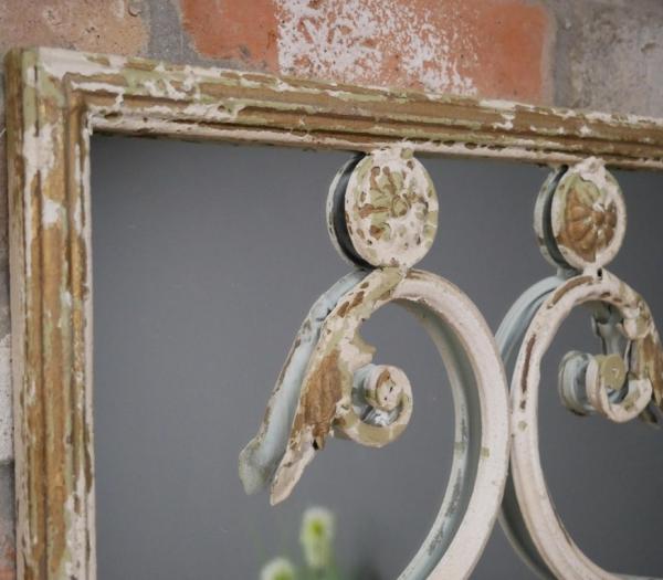 Product photograph of Rustic Metal Rectangular Mirror from Choice Furniture Superstore.