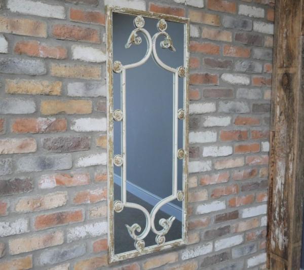 Product photograph of Rustic Metal Rectangular Mirror from Choice Furniture Superstore.