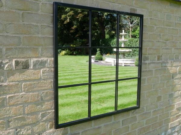 Product photograph of Garden Metal Square Mirror - 7399 from Choice Furniture Superstore.
